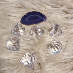 Decorative diamond bling and geode pieces